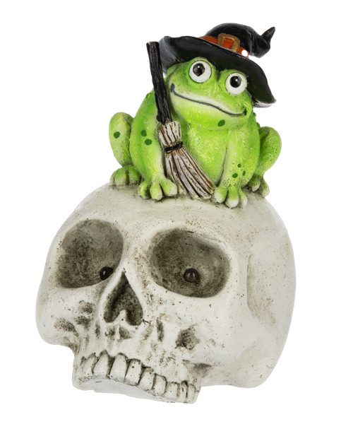 Witch Frog on LED Skull Halloween Decor NEW MINT Toad in Toys & Games in City of Toronto - Image 2