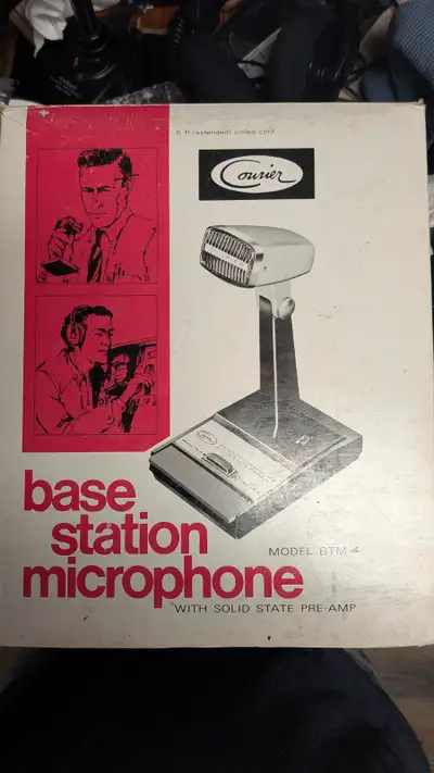 For Sale CB / HAM Radio Power Microphone. Courier BTM-4 . ( SOLD !!! Astatic 878DM ) Microphone is i...