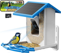 Smart Bird Feeder with Camera - Solar Powered Wireless Video Bir