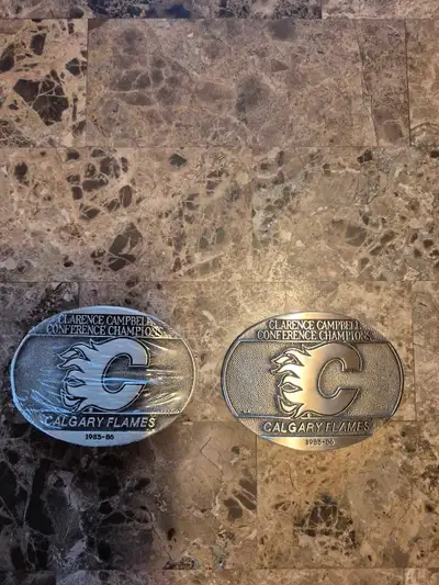 Calgary Flames belt buckles, View more