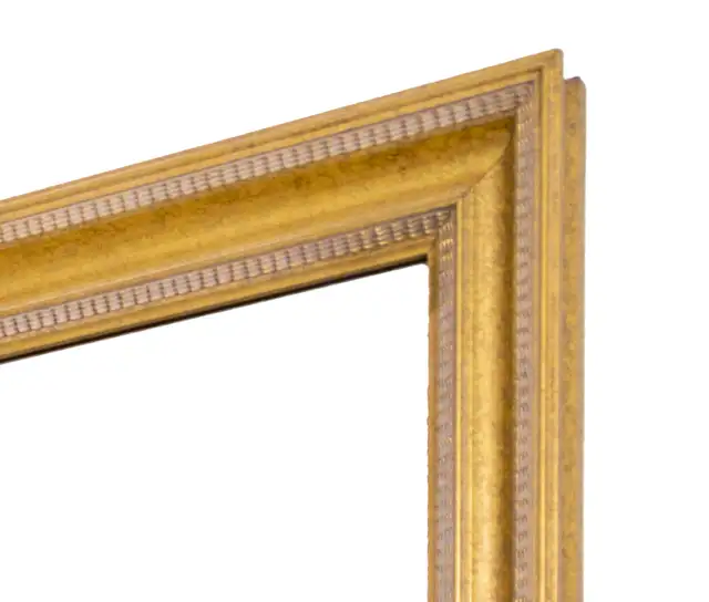 Mirror in gold wood frame 55 inch x 45 inch in Home Décor & Accents in Strathcona County - Image 2