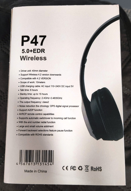 Wireless Headphones P47 in General Electronics in Cole Harbour - Image 3
