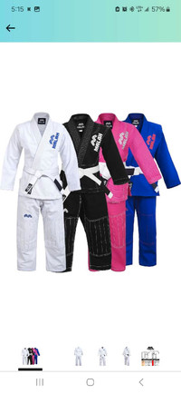 Kids Malah Sports Youth Jiujitsu Gi kimono W/Preshrunk Fabric