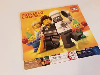 LEGO WALL CALENDAR 2016 , BRAND NEW, SEALED, View more