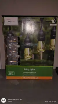 Solar powered string lights 