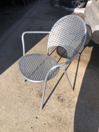 Stacking Metal patio chairs