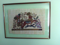 PAPYRUS EGYPTIEN CHARIOT