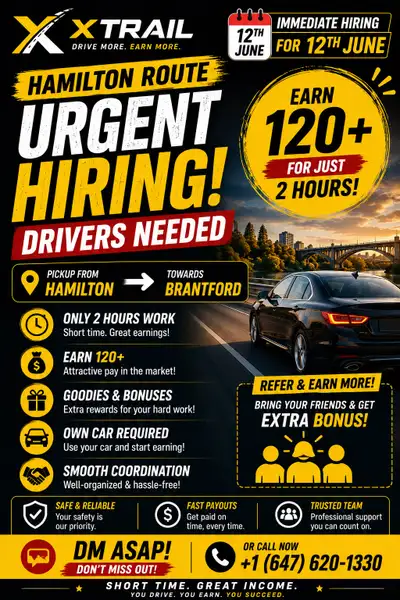 driver job  in Hamilton , View more