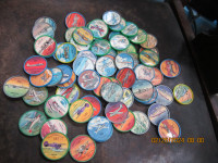 Group of 71 Jello/Hostess plastic AIRPLANE DISC Coins