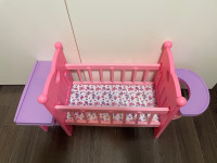 Doll Crib, high chair and changing station