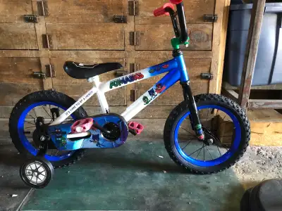 Vélo pour enfant PJ Mask roue 14 pouces avec roue appoint bonne condition 514 451 8407