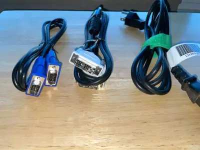 VGA OR Monitor Computer Power Cables Like New $5 each, View more
