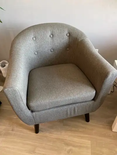 Grey Reading Chair: Reduced Price to Go Today !, View more