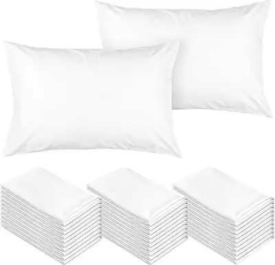 White Pillow Cases Standard 100% Polyester 10$ PER DZ, View more