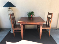 Vintage Teak Dining Table w/ (2) Chair Set