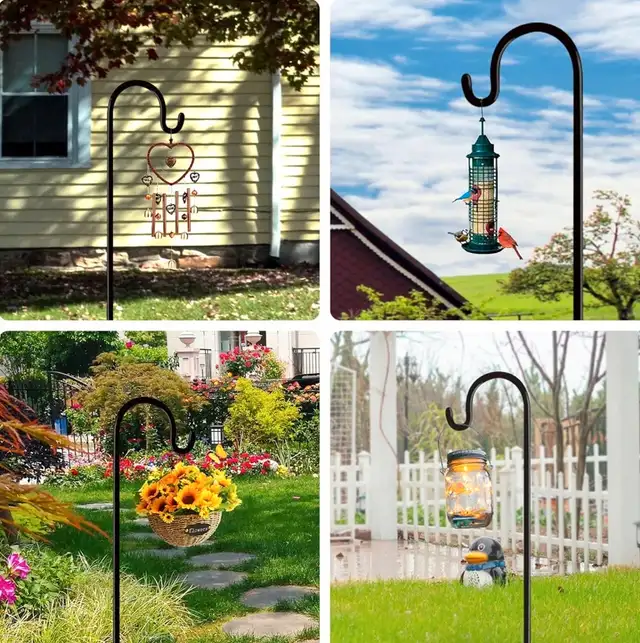 New 2packs 60” Shepherds Hook 60Inches 2 Packs for Bird Feeder63235093321475124