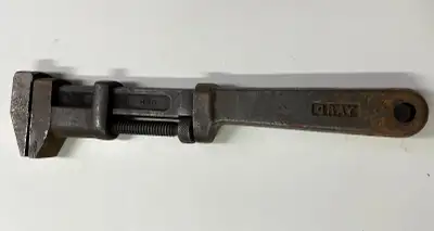 Vintage Adjustable Gray Monkey Wrench 15 Inch, View more