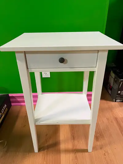 IKEA HEMNES White Nightstand / Bedside Table, View more