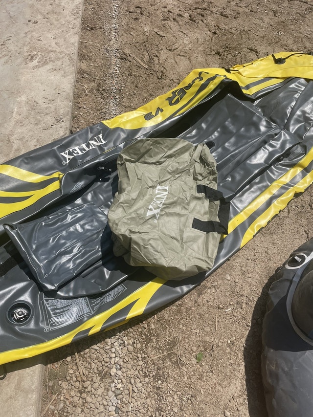 Inflatable kayak with paddles and seats Canoes, Kayaks & Paddles