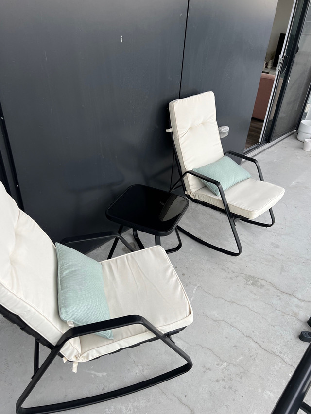 Outdoor Rocking Chairs (Set of 3) in Patio & Garden Furniture in City of Toronto - Image 2