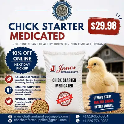 Medicated Chicken starter non gmo formula, View more