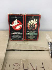 GHOSTBUSTERS1&2 Original Release 1985 Full Box VHS Raised Cover