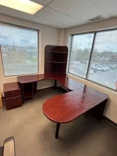 This office furniture set is in very good condition and ready to enhance your home office or workspa...