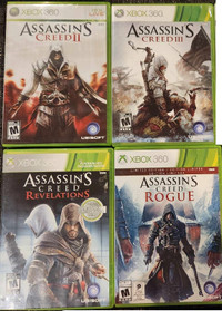 XBOX 360 Assassin's Creed Games (see prices in description)