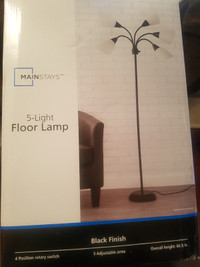 5-LIGHTS FLOOR LAMP- MAINSTAY. BRAND NEW IN THE BOX