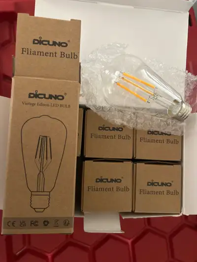 Dicuno E26 ST64 LED Dimmable, View more
