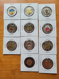 Canada Toonie-$2- set of coins