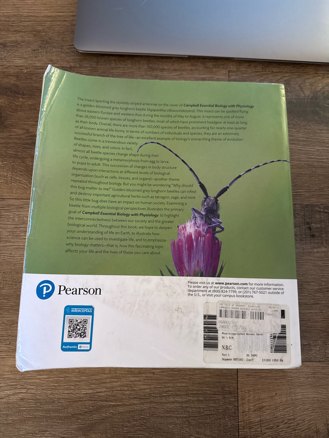 Essential Biology with Physiology in Textbooks in Winnipeg - Image 2