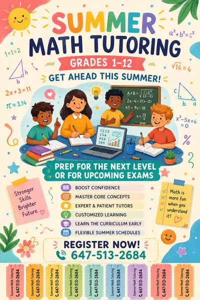 Summer High School Math Tutoring , View more