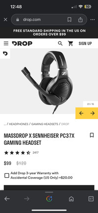 Senheiser X Drop PC37X gaming headset