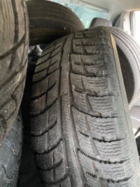 Set of 4 245 65 17 BFGOODRICH winter tires with steel rims dodge
