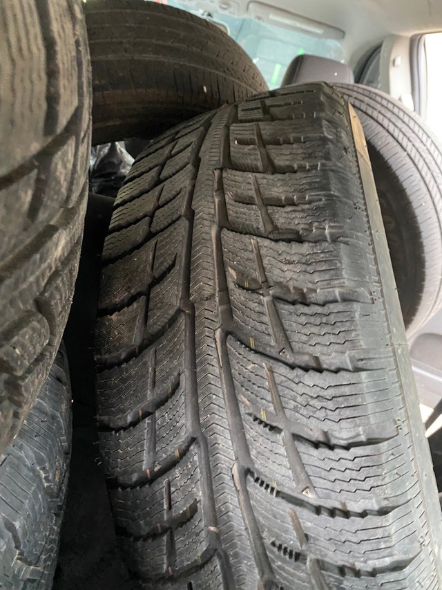 Set of 4 245 65 17 BFGOODRICH winter tires with steel rims dodge in Tires & Rims in Windsor Region