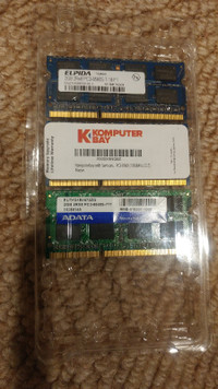 3 Pieces 2GB Laptop Computer RAM 2Rx8 PC3 8500S
