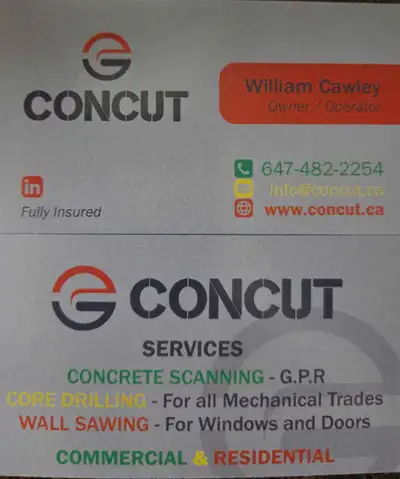 Concrete cutting and coring, View more