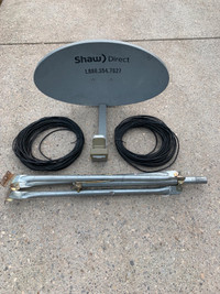 Shaw Direct Satellite Dish, Coax and Tripod