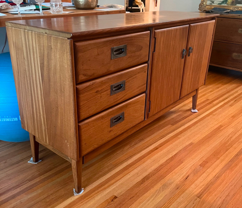 Jan Kuypers midcentury modern solid teak buffet/sideboard Hutches