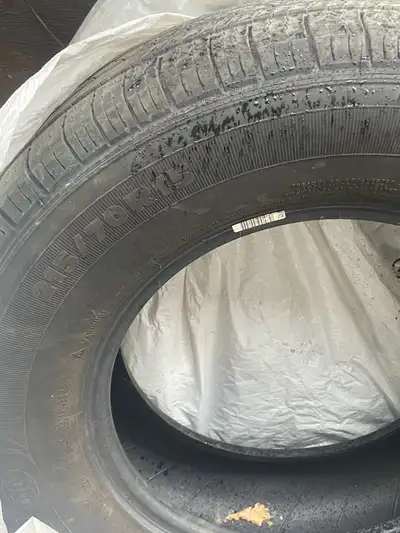 215/70r15 2 of them in good condition. Can go one more year at least. Used to be for my ford windsta...