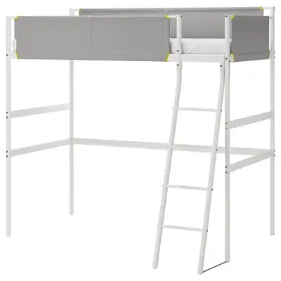 IKEA vivtal loft bed + study table, View more