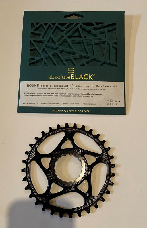 Mountain bike chain rings Absolute black 32 Cinch in Frames & Parts in Edmonton