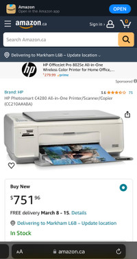 HP Photosmart C4280 All-in-One Printer/Scanner/Copier