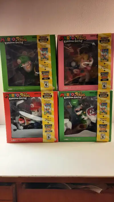 NINTENDO SWITCH MARIO RABBIDS LOT OF 4 BRAND NEW. LONGUEUIL. 100$ CHAQUES OU 300$ POUR LES 4