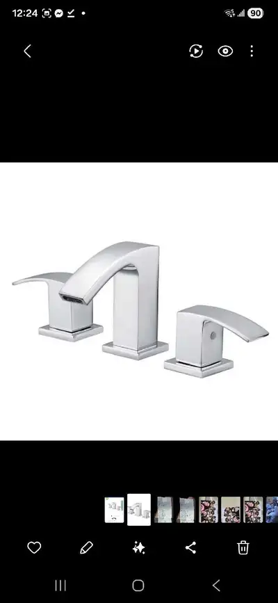 2-Handle Bathroom Faucet - Chrome, View more