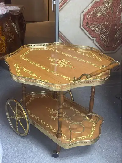 Vintage Italian bar cart, View more