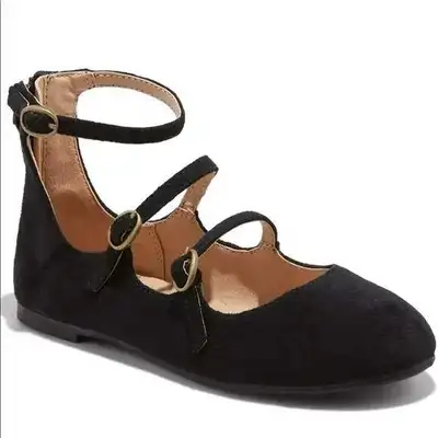 NEW Girl's Black Suede Dress Shoes, View more