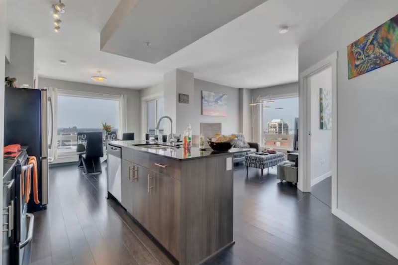 fully furnished downtown high rise apartment Long Term