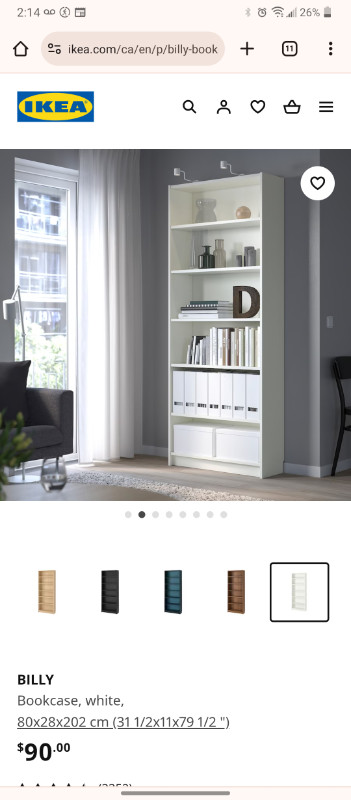 Brand new in box Ikea Billy bookcase with height extension in Bookcases & Shelving Units in St. Catharines